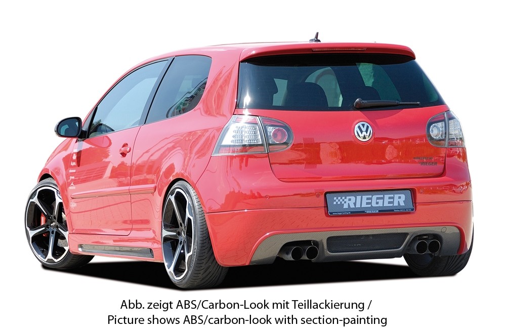 Diffuser passend voor VW Golf V GT/GTI Rieger Carbon Look