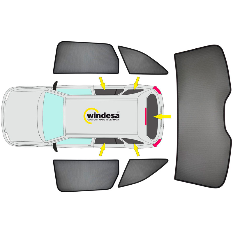 SunClip Zicht- & Zonwering  Volvo V60 II 2018-