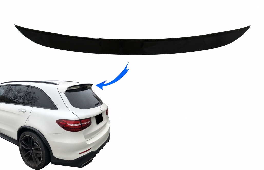 Achterklep Spoiler passend voor Mercedes GLC X253 SUV (2015-2020) Glans Zwart