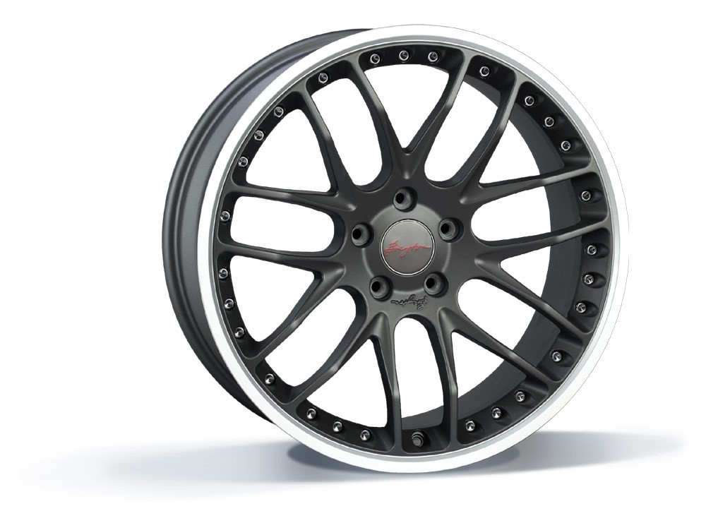 Breyton GTP 5x120 8.5x20 ET 35 Matt Gun - Rand gepolijst ( 3 del