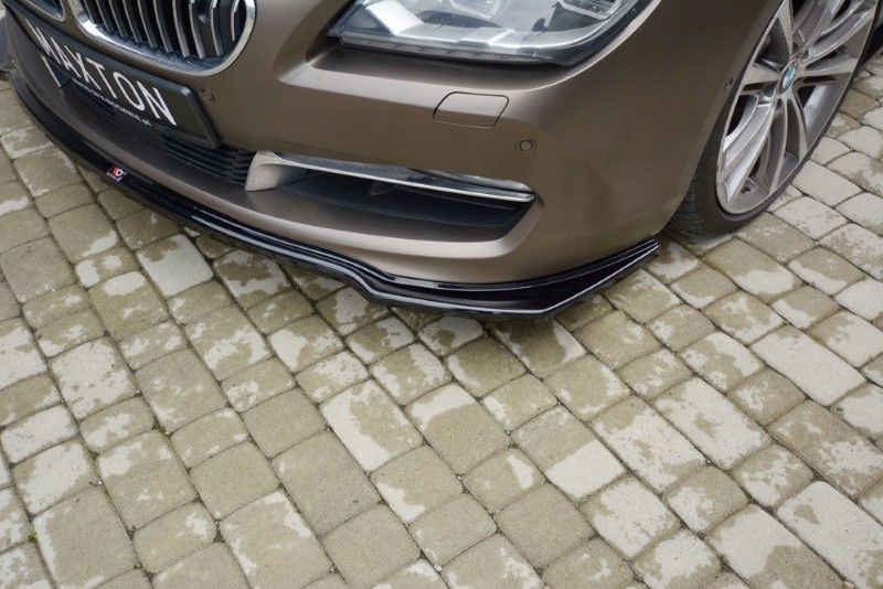 Voorspoiler passend voor BMW 6 GRAN COUPÉ Glanzend Zwart