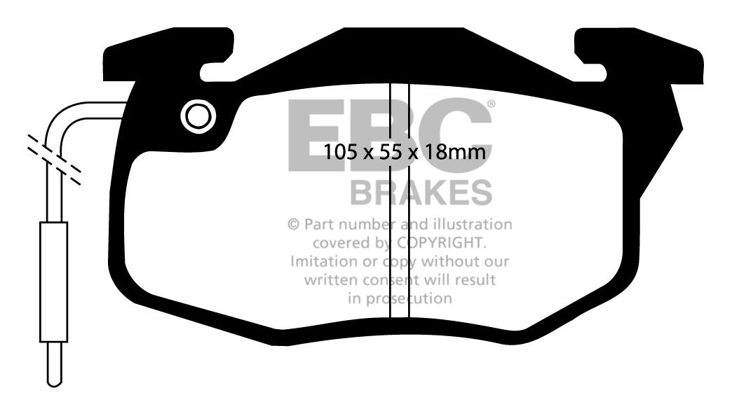 EBC Brakes RENAULT 9 1.6 D 87-89 Remblokken voorzijde