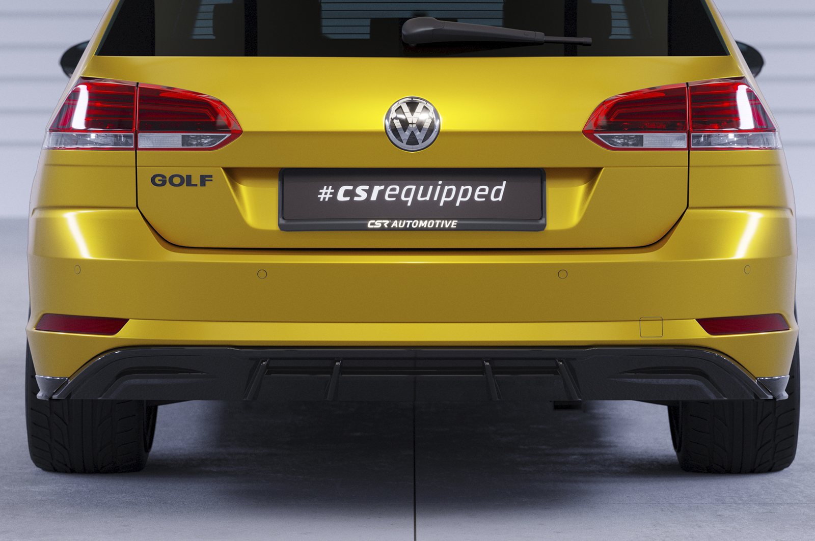 Diffuser passend voor Volkswagen Golf 7 Variant FL CSR Glans Zwart