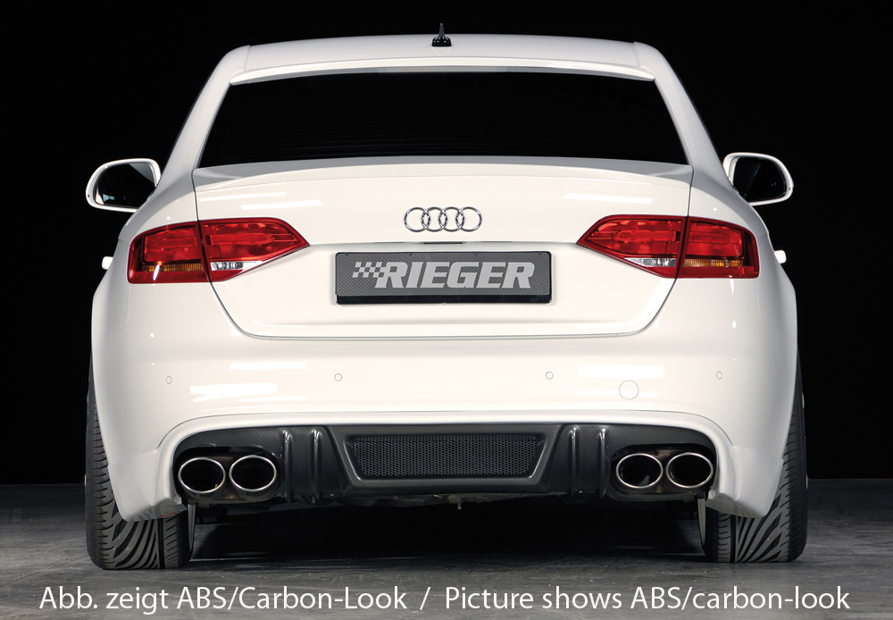 Diffuser passend voor Audi A4 B8 S-Line en S4 Rieger