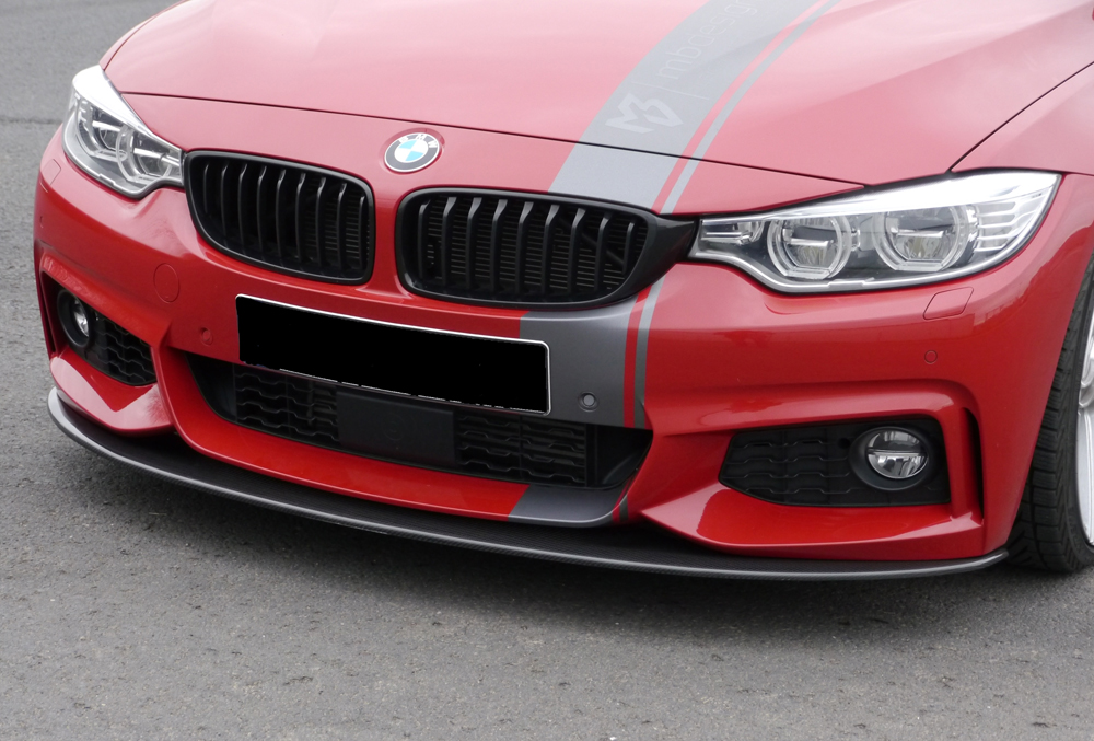 Voorspoiler passend voor BMW 4 Serie M Pakket F32 F33 F36 Rieger Carbon