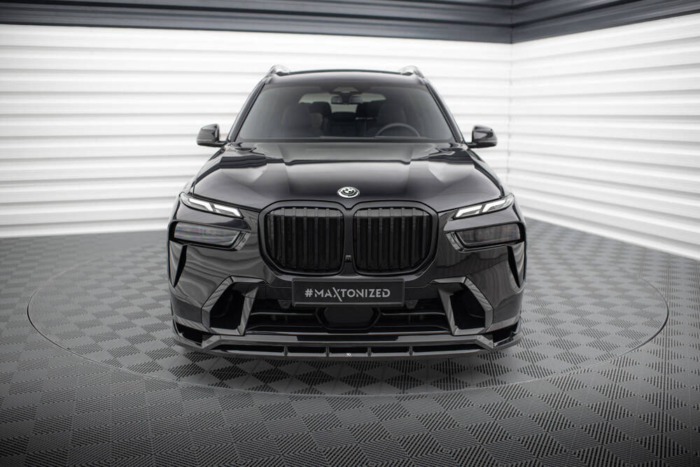 Voorspoiler passend voor BMW X7 M-Pack G07 FL Maxton Glans Zwart