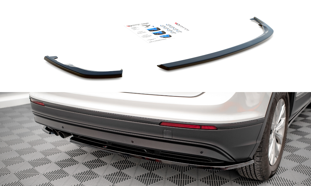 Diffuser passend voor Volkswagen Tiguan MK2 Maxton Glans Zwart