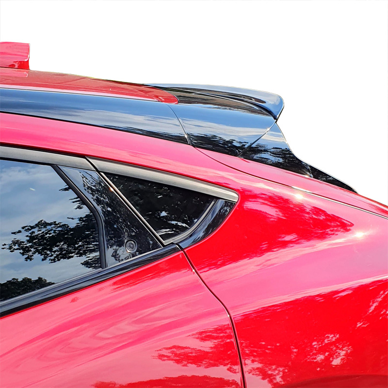 Dakspoiler  Ford Mustang Mach-E 2020- 'M4' (Glanzend Zwart ABS)