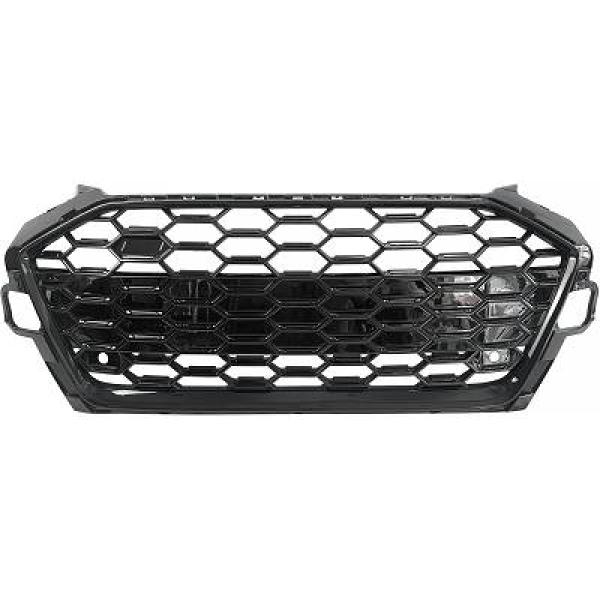 Grill passend voor Audi A4 B9 19- RS Look Zwart