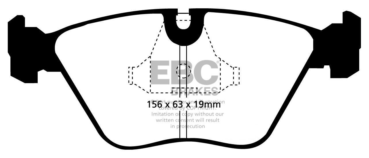 EBC Brakes WEISMANN MF 3 3.2 2003-.. Remblokken voorzijde