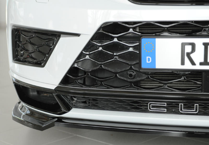 Voorspoiler passend voor Seat Ateca 5FP Cupra Rieger Glans Zwart