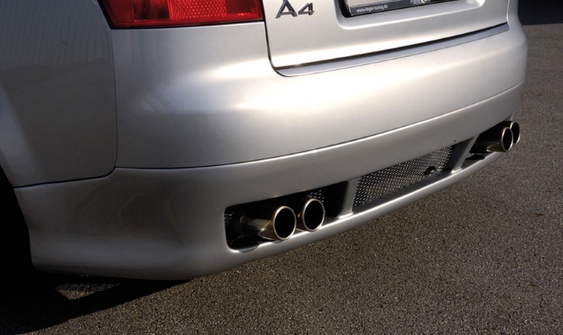 Achterbumper Diffuser passend voor Audi A4 8E Sedan Rieger