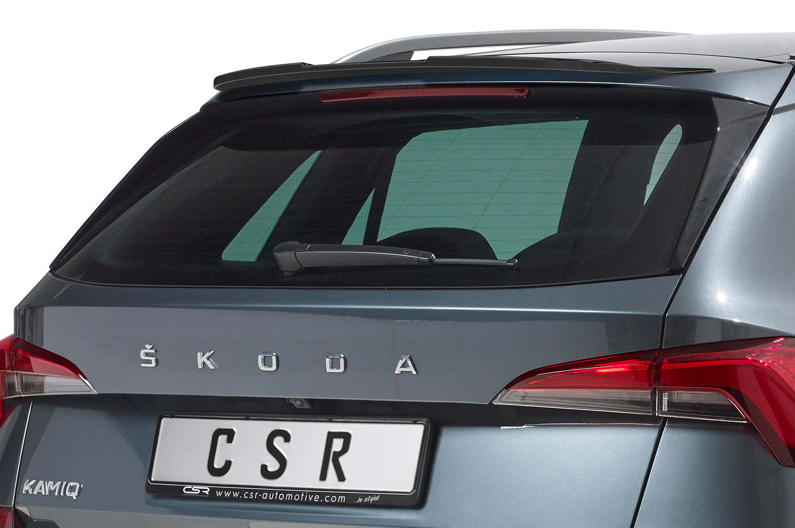 Spoiler passend voor Skoda Kamiq CSR glans Zwart