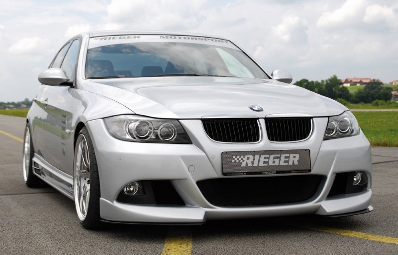 Voorbumper passend voor BMW E90 met ABE met uitsparing voor pdc Rieger