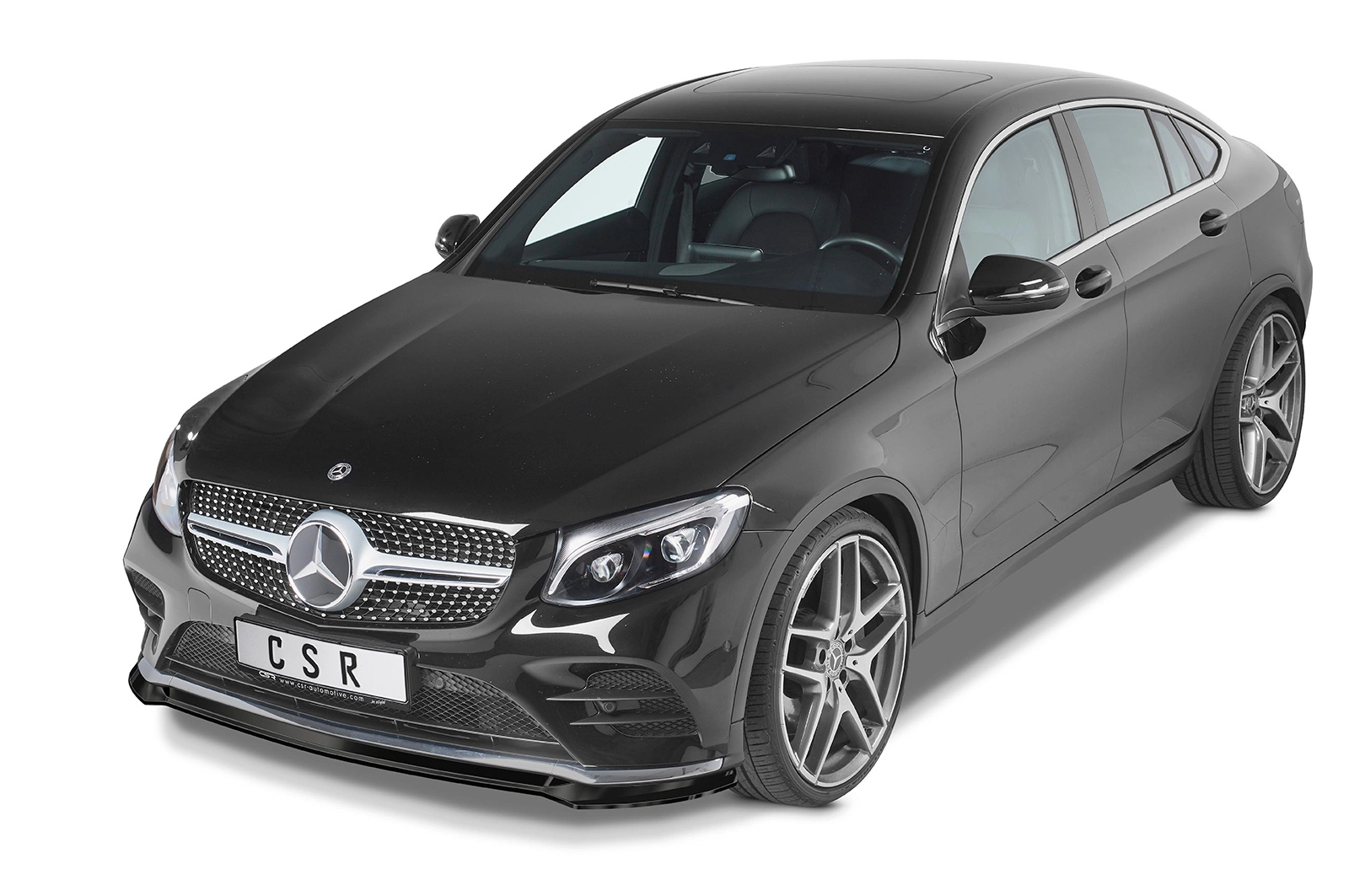 Voorspoiler passend voor Mercedes-Benz GLC (X253/C253) AMG-Line Glans Zwart van CSR Automotive (2016-2019)
