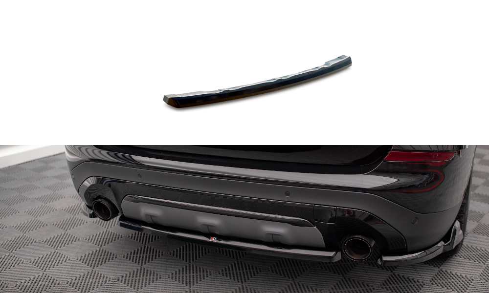 Diffuser passend voor BMW X3 G01 2017 - 2021 Maxton Glans Zwart