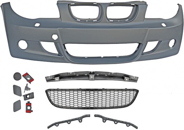 Voorbumper passend voor BMW 1 Serie M-look E81/E82/E87/E88 (04-11)