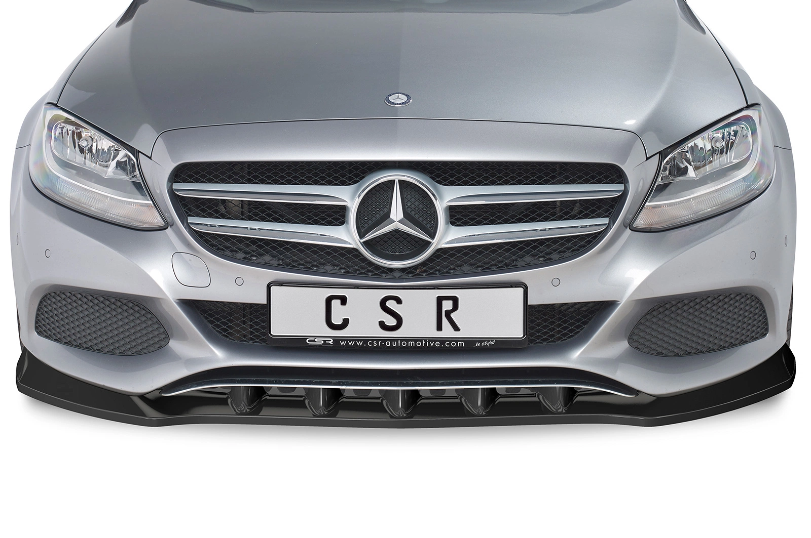 Voorspoiler Mercedes-Benz C-Klasse 205 glans zwart – 02/2014–04/2018 (pré-facelift)