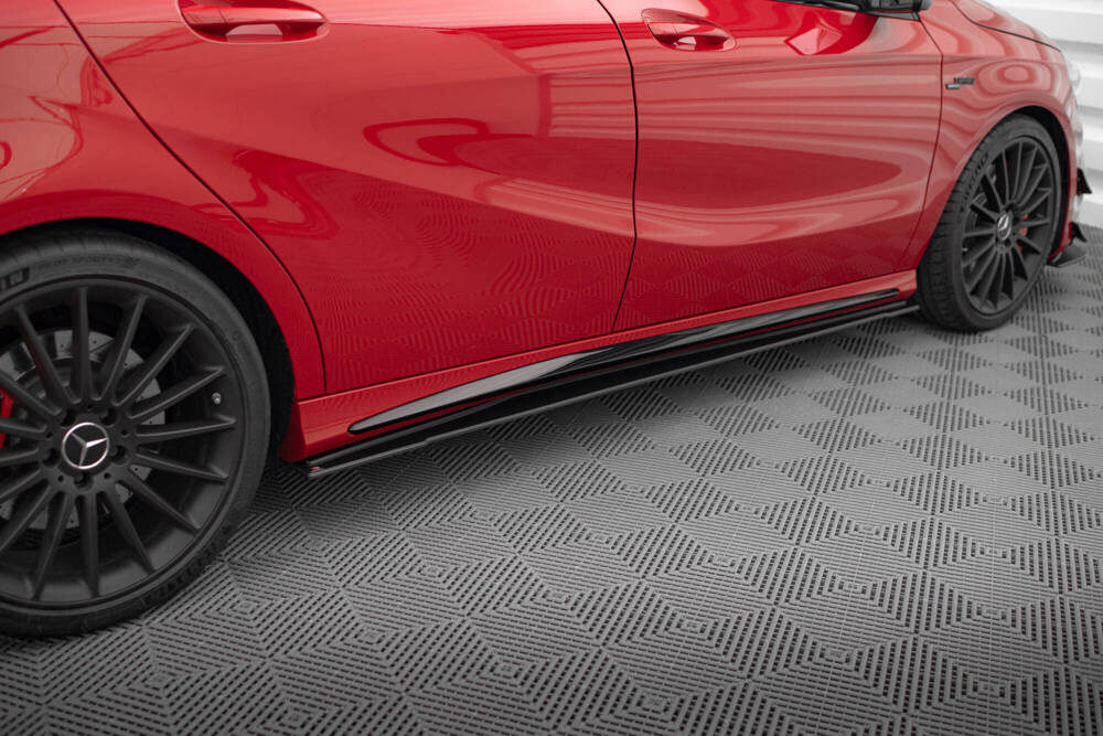 Zijskirts passend voor Mercedes A Klasse AMG Pakket / A45 AMG W176 Maxton Street Pro
