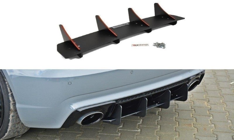 Achterkant Diffuser passend voor Audi RS3 8V Sportback