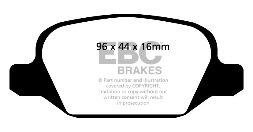 EBC Brakes ALFA ROMEO GT 1.9 TD (170) 2008-2010 Remblokken achte