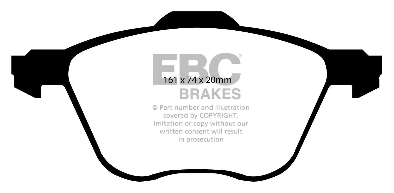 EBC Brakes SEAT Alhambra 2.8 2000-2008 Remblokken voorzijde