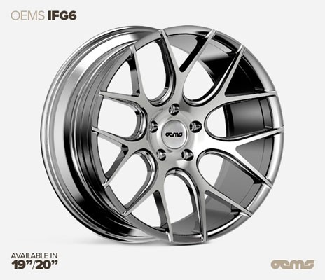 OEMS IFG 6 19X8.5 5X120 35 MACHINED SILVER VELGEN