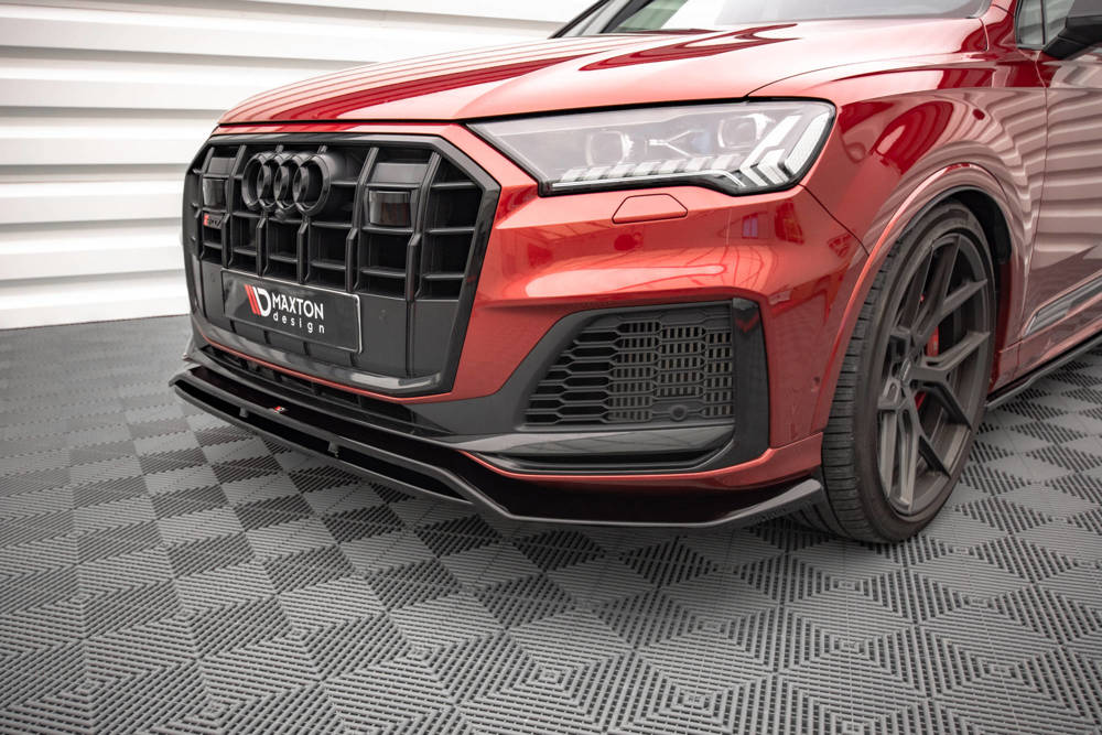 Voorspoiler passend voor Audi SQ7 / Q7 S-Line FL Maxton Glans Zwart