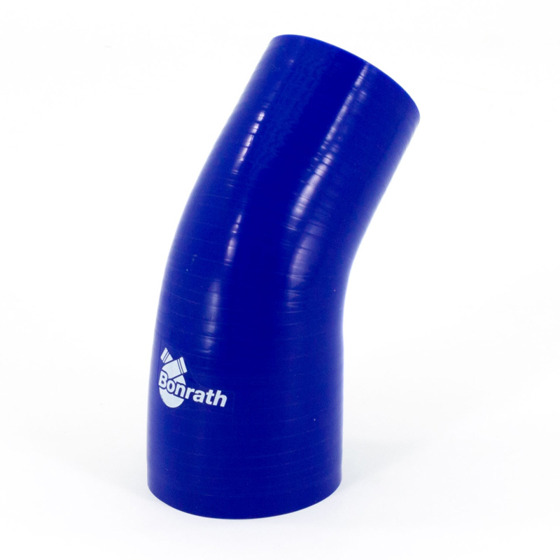 Bonrath Siliconen slang Reducer 45 graden bocht - Lengte:50mm - Ø38>25mm