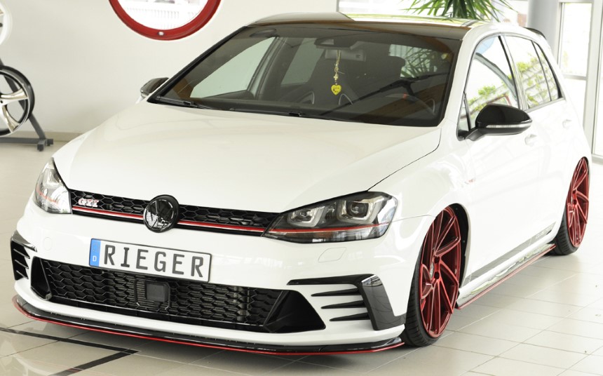 Zijskirts passend voor VW Golf 7 GTI Clubsport/R-line Rieger