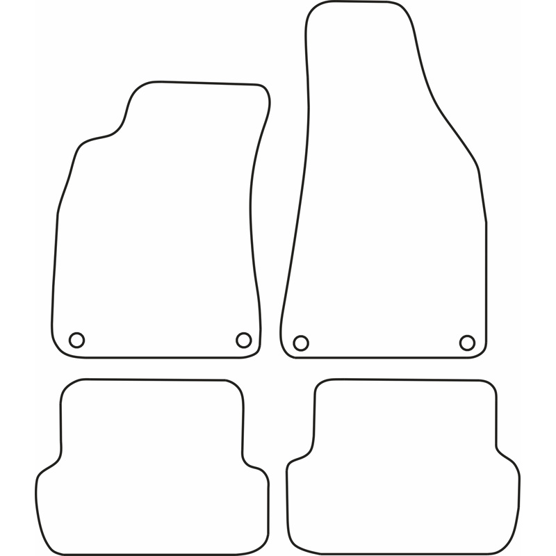 Automatten Velours  Audi A4 2001-2005