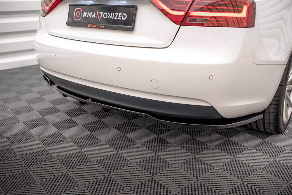 Diffuser passend voor Audi A5 Coupe 8T Facelift  2011 - 2016  Maxton Glans Zwart