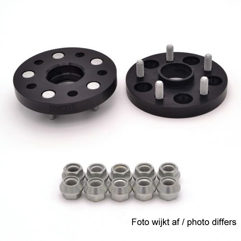 H&R DRM-Systeem Spoorverbreders 22mm 5x108 - Naaf 63,3mm - Boutmaat M14x1,5 -   Ford/Jaguar/Landrover - Zwart