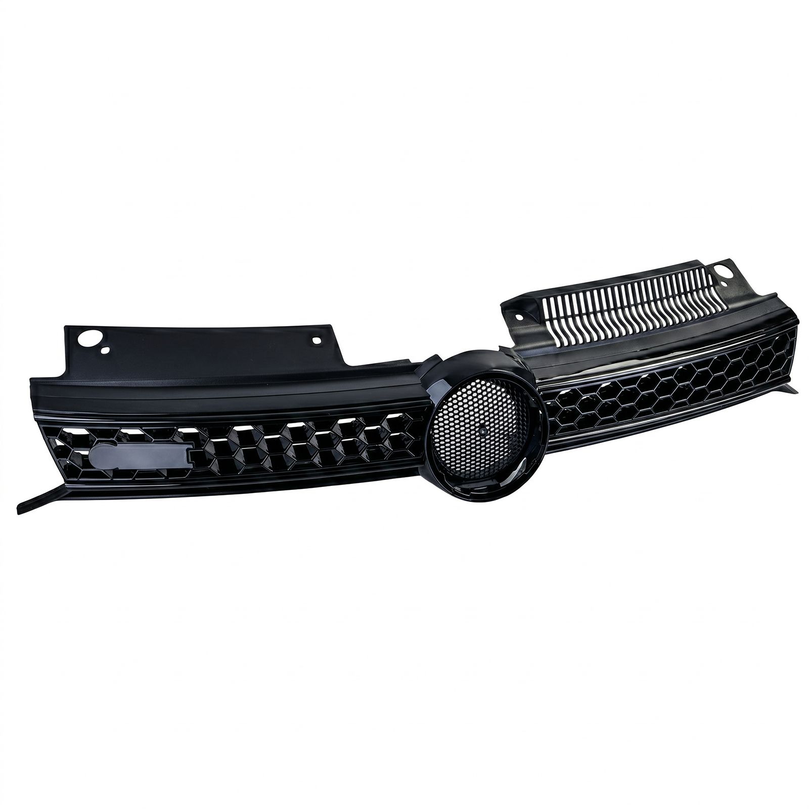 Grill passend voor VW Golf VI GTI Glans Zwart