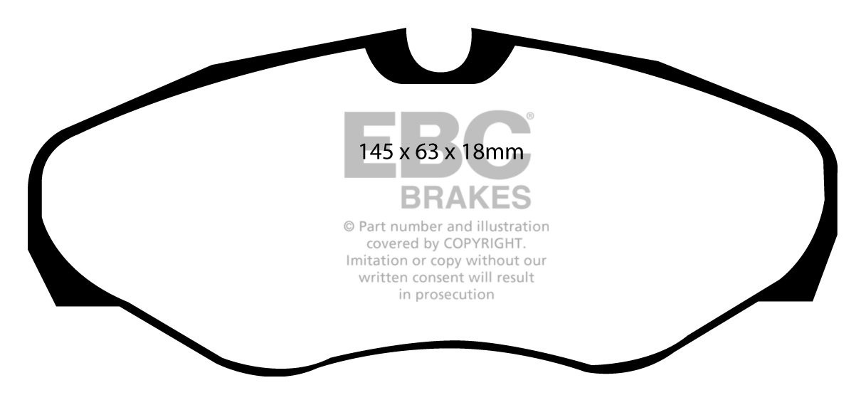 EBC Brakes RENAULT Avantime 3.0 2002-2003 Remblokken voorzijde g
