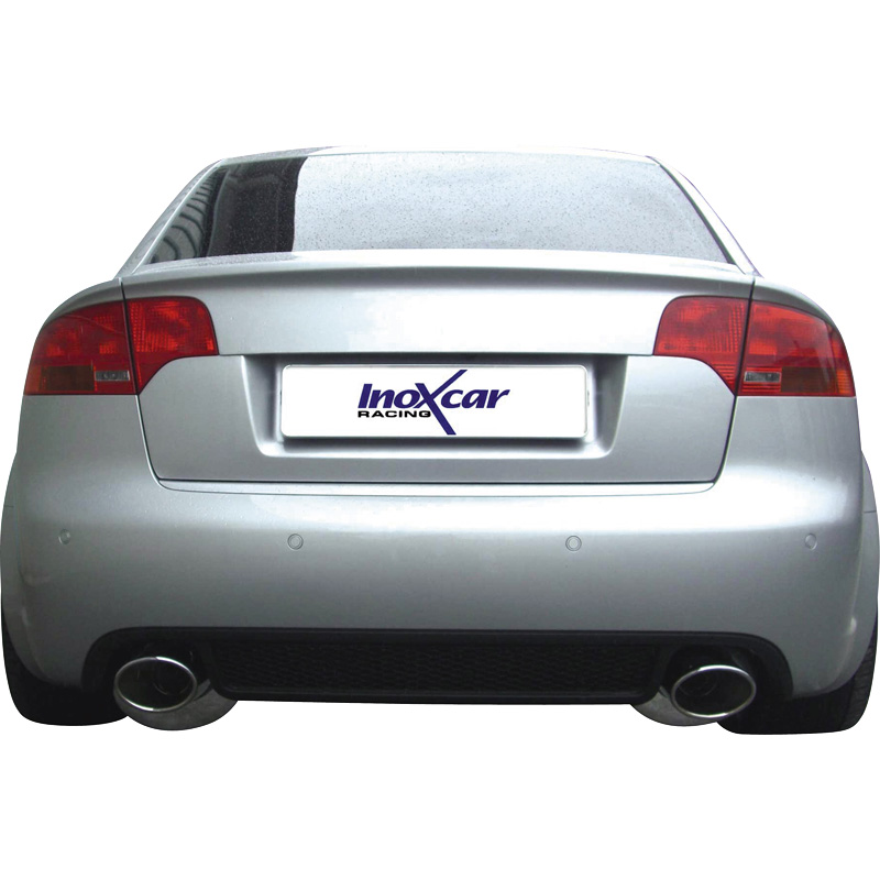 100% RVS Dubbele Sportuitlaat  Audi RS4 4.2 V8 2006- Links/Rechts 150x105mm Oblong