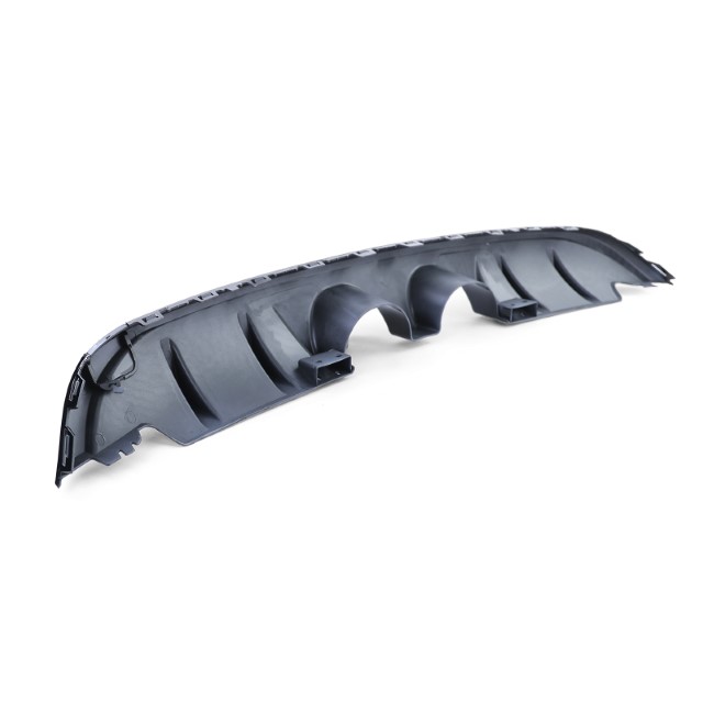 Achterbumper Diffuser passend voor VW Golf VI R32 Look Glans Zwart