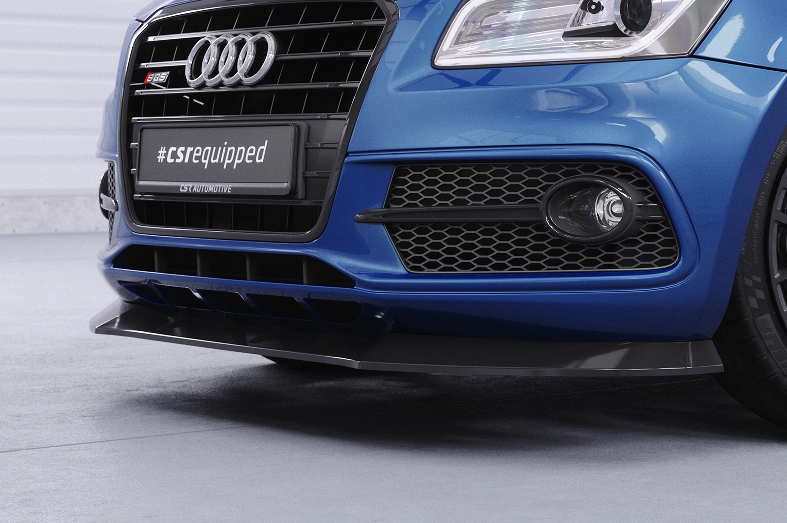 Voorspoiler passend voor Audi SQ5 (8R) glans zwart – 2013–2017