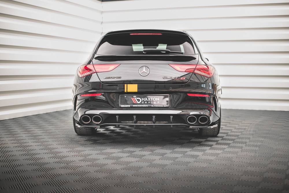 Diffuser passend voor Mercedes AMG CLA 35/45 C118 Maxton Design glans zwart