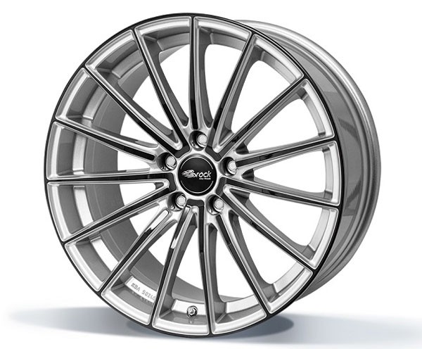 Brock B36 7,5x17 5x114,3 ET46 Kristal zilver / Black Velgen
