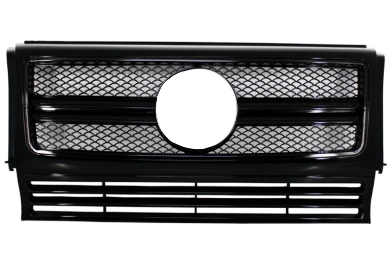 Grill passend voor Mercedes W463 G-Klasse 90-14 G65 A-Design Piano Zwart