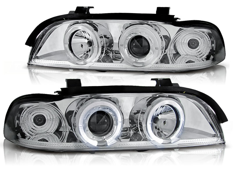 Koplampen passend voor BMW E39 95-00 Chroom