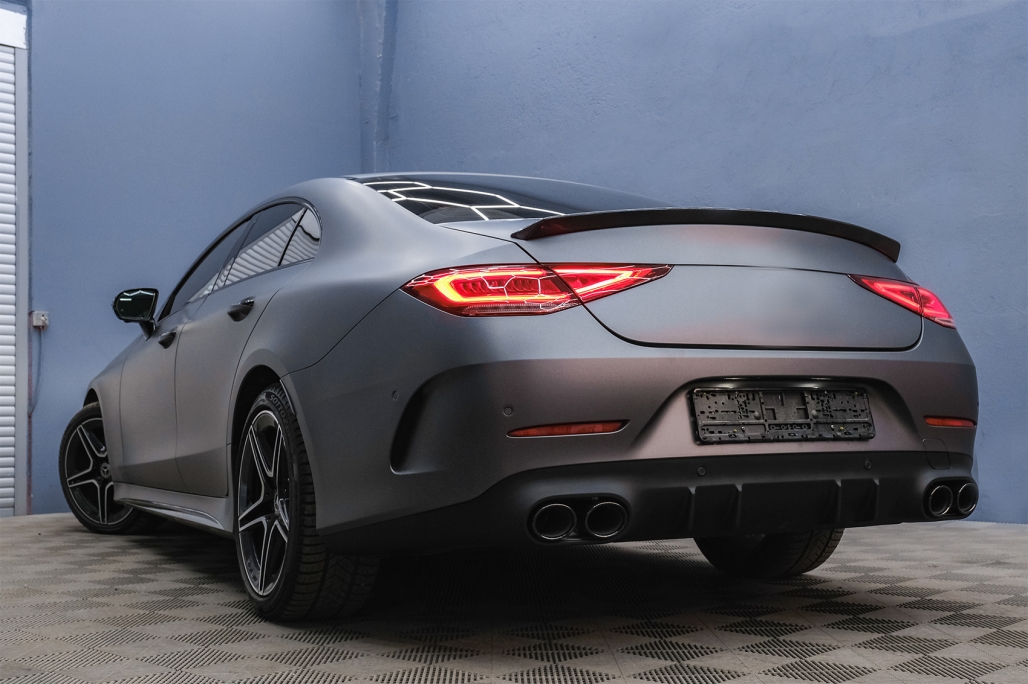 Diffuser passend voor Mercedes CLS C257 53 AMG Look Zwarte Sierstukken