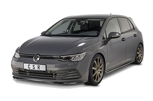 Voorspoiler passend voor Volkswagen Golf 8 CSR Glans Zwart