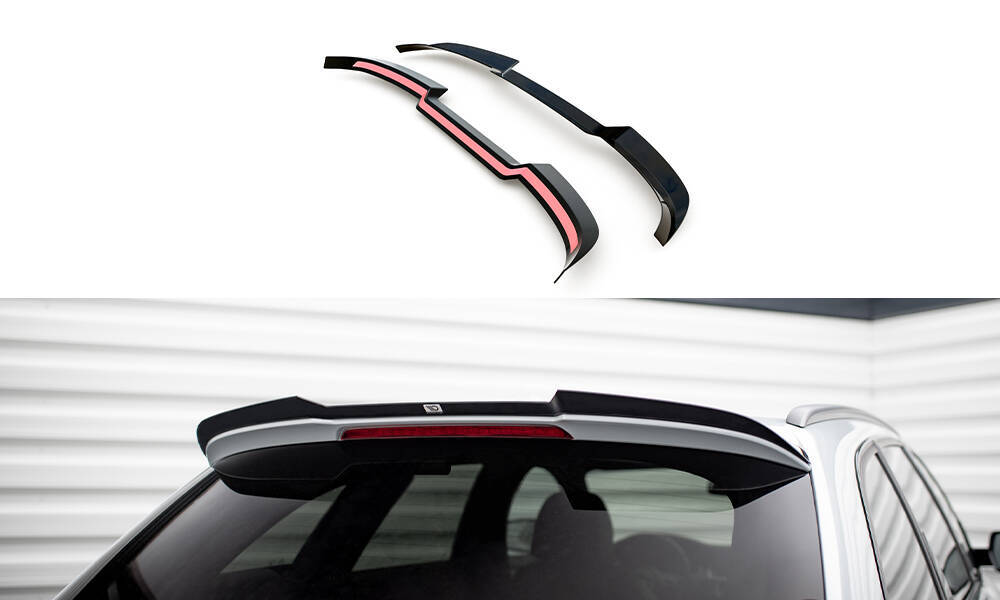 Spoiler passend voor Audi A4 Competition Avant B8 FL Maxton Glans Zwart