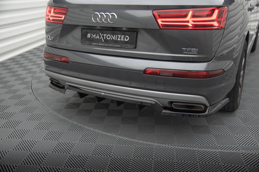 Diffuser passend voor Audi Q7 4M Maxton Glans Zwart