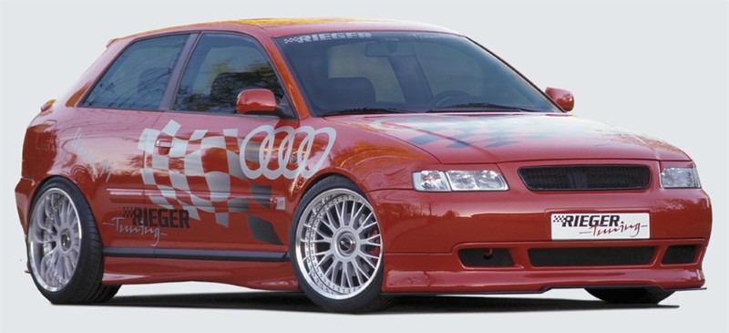 Zijskirts passend voor Audi A3 8L met schacht ABS Rieger