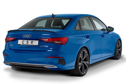 Spoiler passend voor Audi A3 Limousine (8Y) CSR glans Zwart