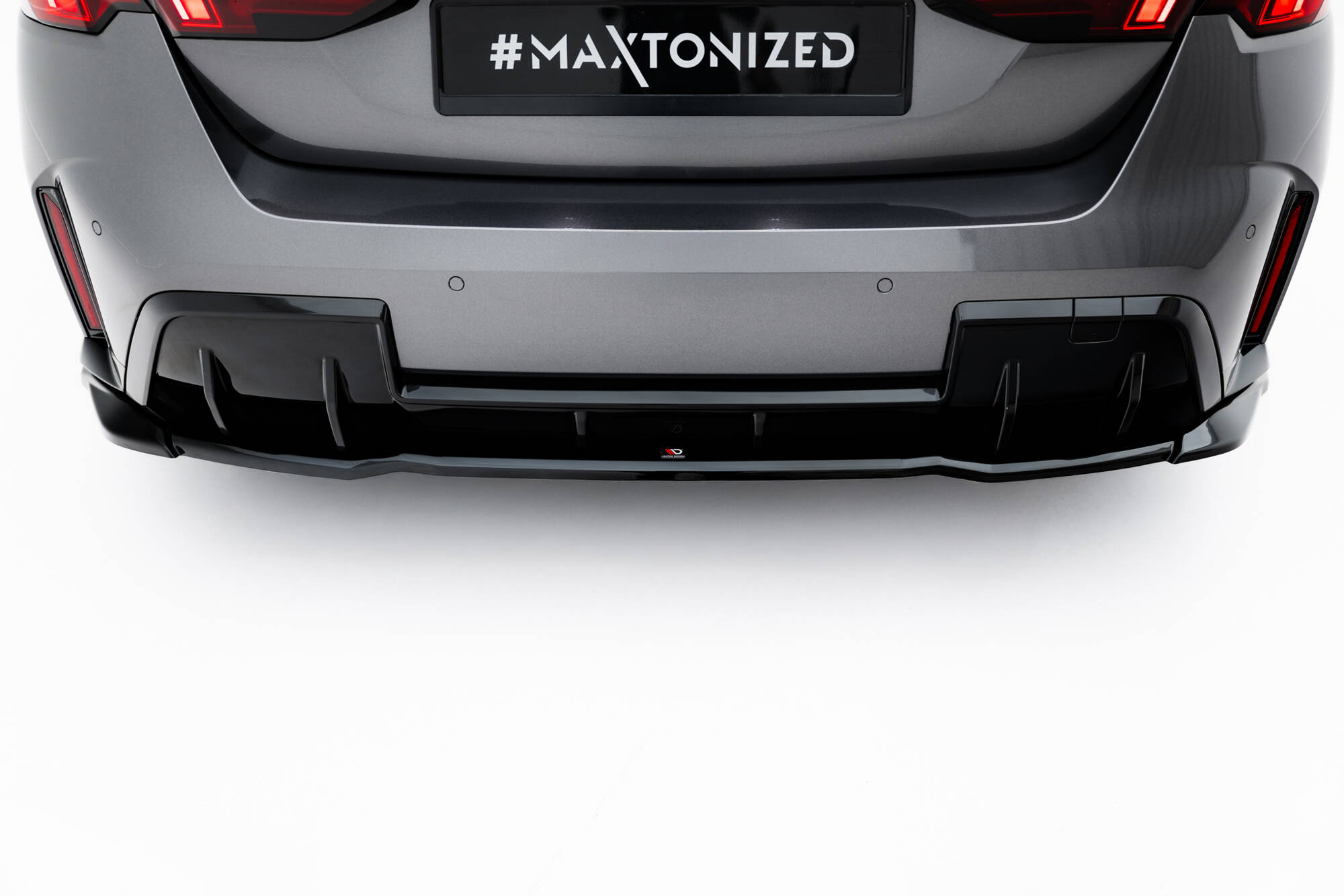Achter Diffuser passend voor BMW M135i / 1 M-Pack F70 Maxton Glanzend zwart