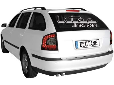 Achterlichten passend voor Skoda Octavia 04-13 1Z Kombi Dynamic smoke